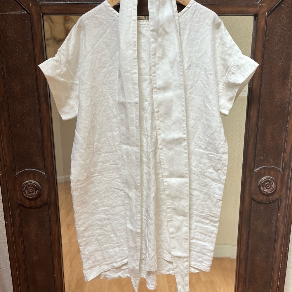 Elizabeth Suzann Georgia dress in ivory linen